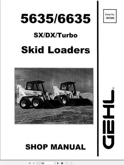 gehl skid steer 6635 repair manual|gehl skid steer parts manual.